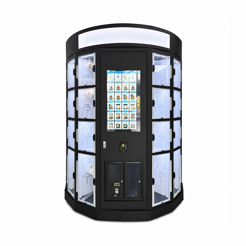 Smart Flower Vending Machine with Refrigerated Ambient Lockers